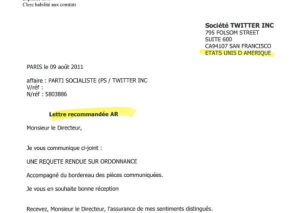 Le PS assigne Twitter